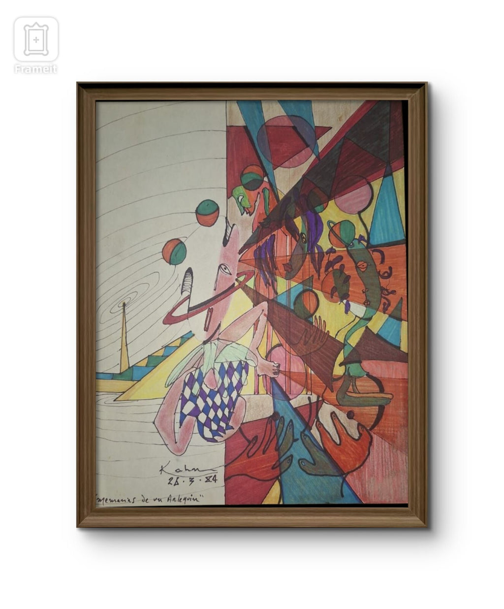 Contemporary / Wolf Kahn 1984 / Art Surrealism / Painting on Paper
