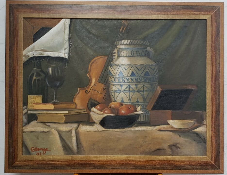 RALPH GOINGS (1928 - 2016) - Oil canvas - Hyperrealism / Very Nice