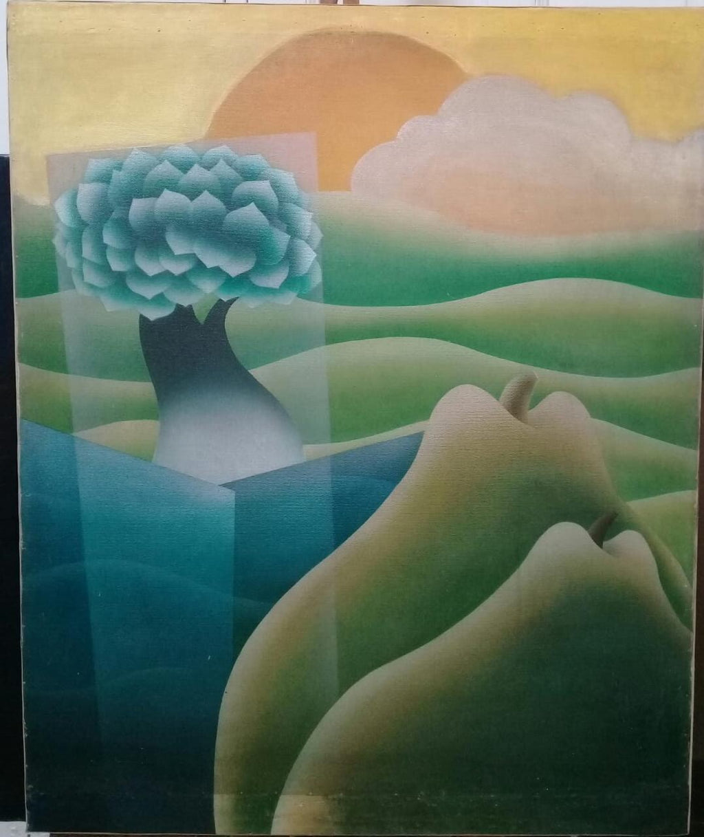 FINE ART Contemporary Original: LUIS ZEVALLOS HETZEL / Oil Canvas Painting 