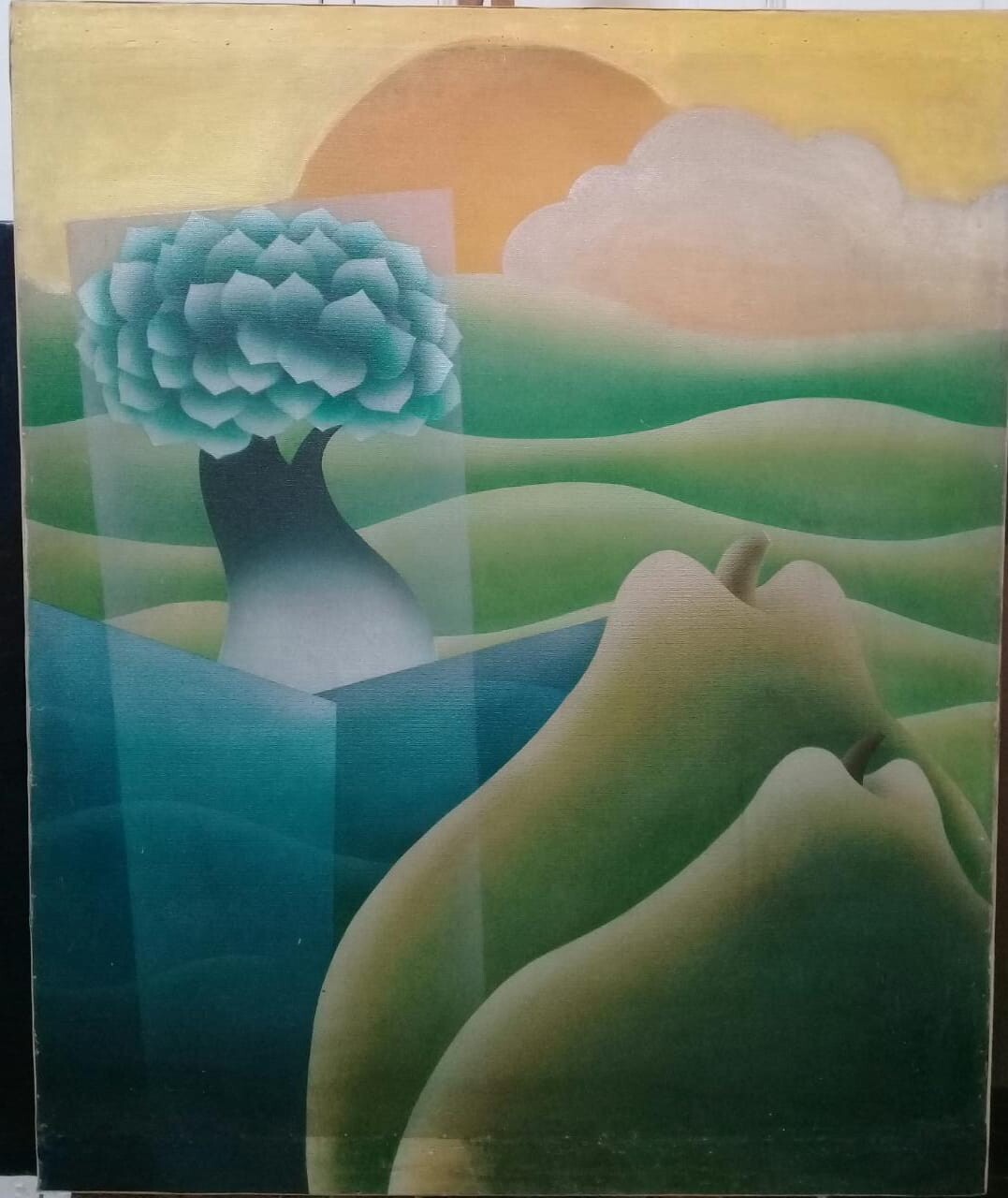 FINE ART Contemporary Original: LUIS ZEVALLOS HETZEL / Oil Canvas Painting 