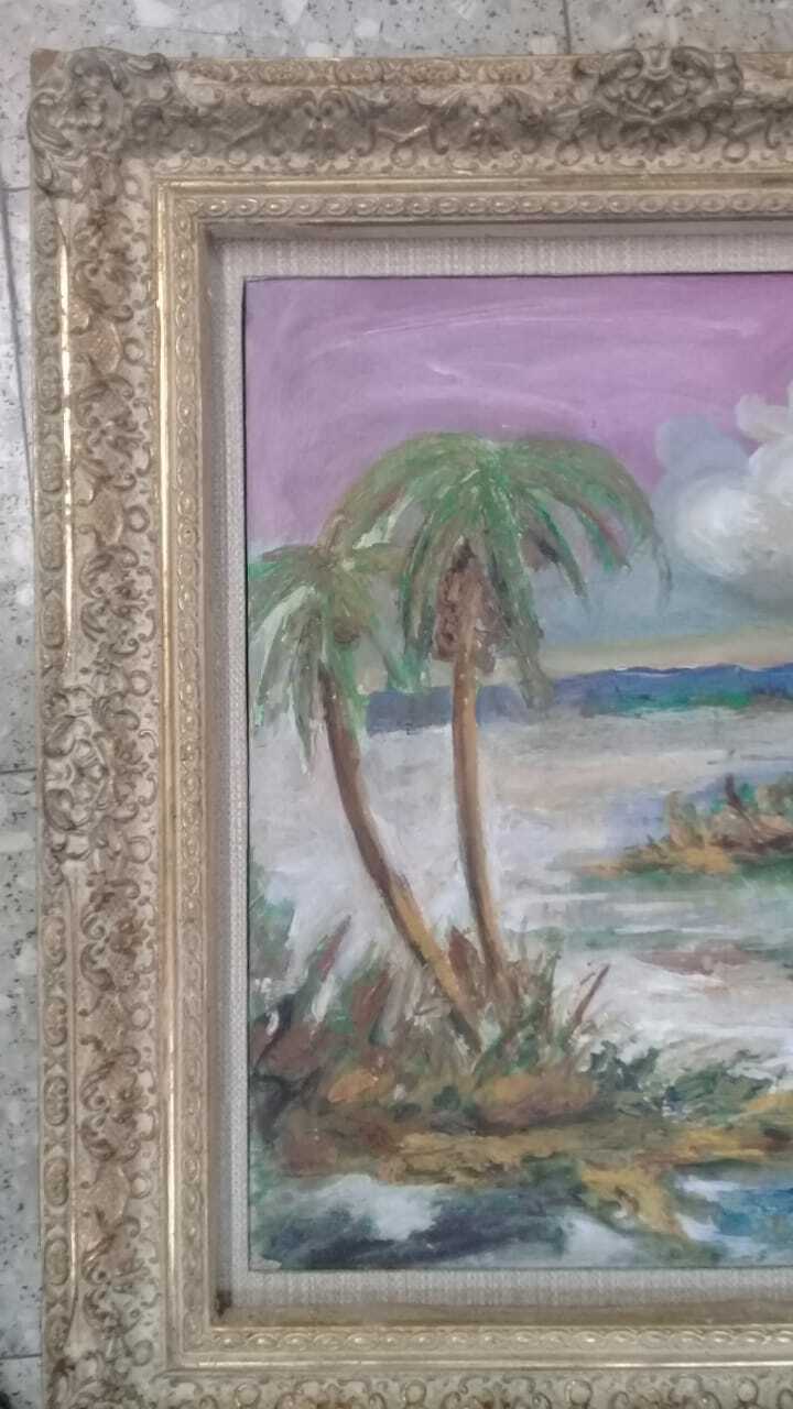 Style of : American Master : A.E. BACKUS - Signed / América landscape / Vintage
