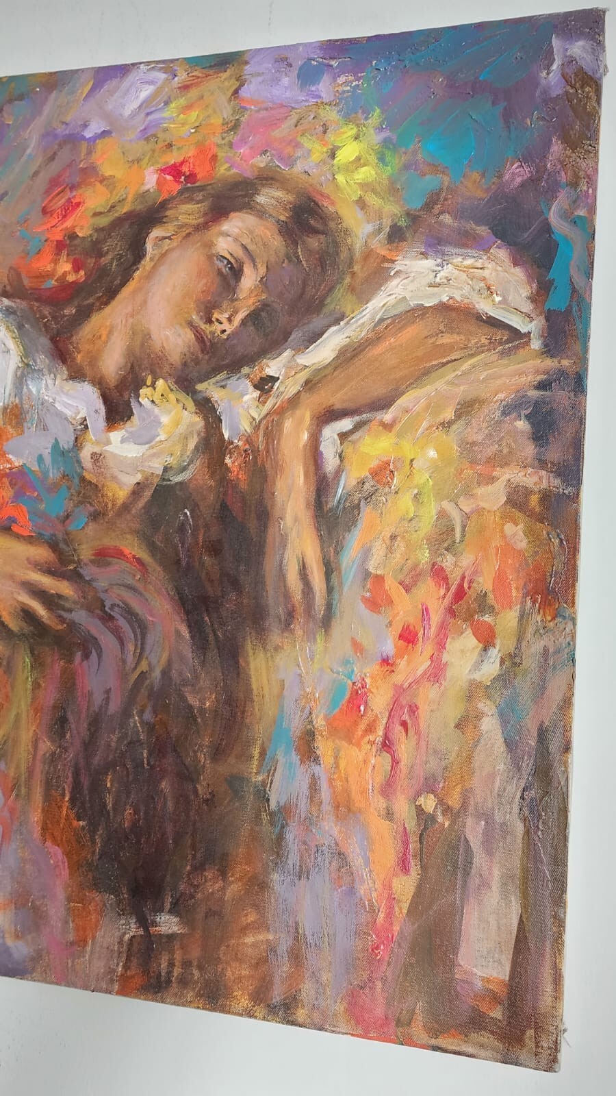 FINEART Oil Painting Canvas / Expressionism / Unsigned / 70's / Unique