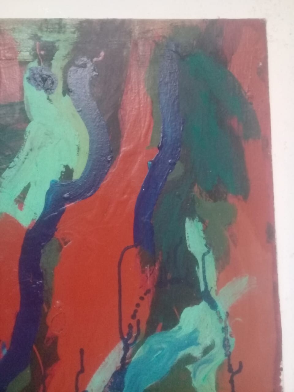 American Contemporary Master Abstract SYD SOLOMON - Oil canvas Painting / Signed