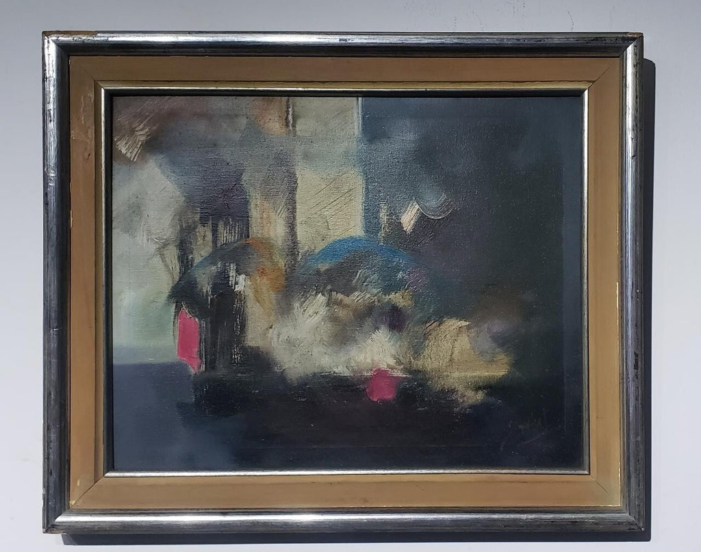 Contemporary Abstract Painting - Oil canvas : ZAVALETA - Signed / COA