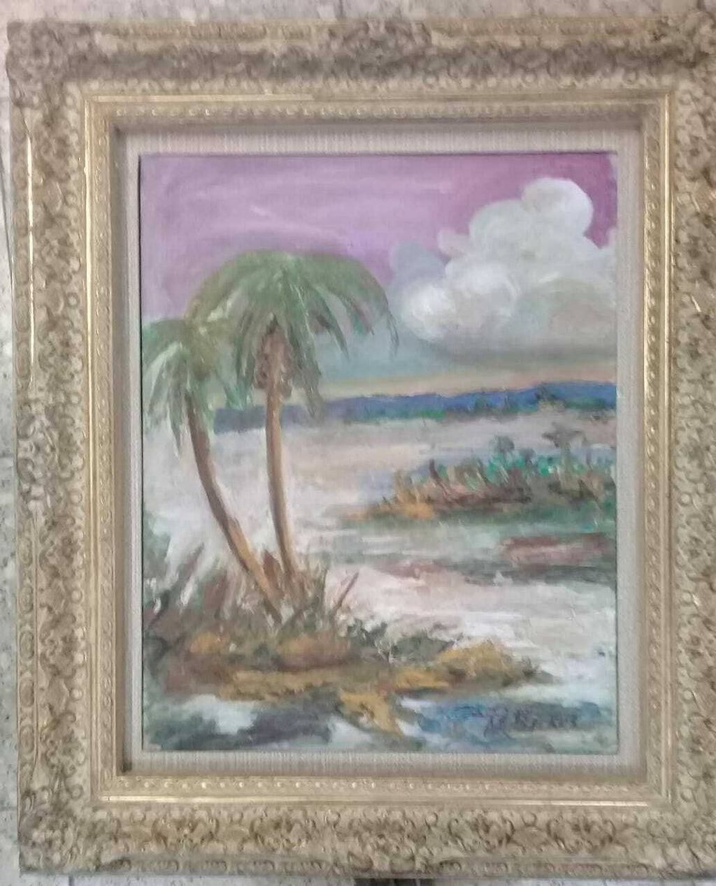 Style of : American Master : A.E. BACKUS - Signed / América landscape / Vintage