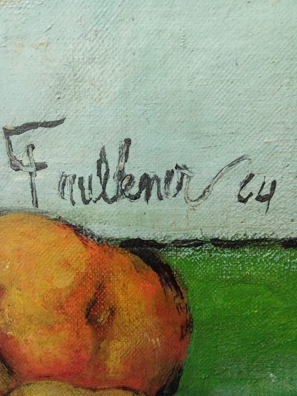 HENRY FAULKNER (1924-1981)  STILL LIFE WITH FLOWERS / ATTRIBUTED PAINTING CANVAS