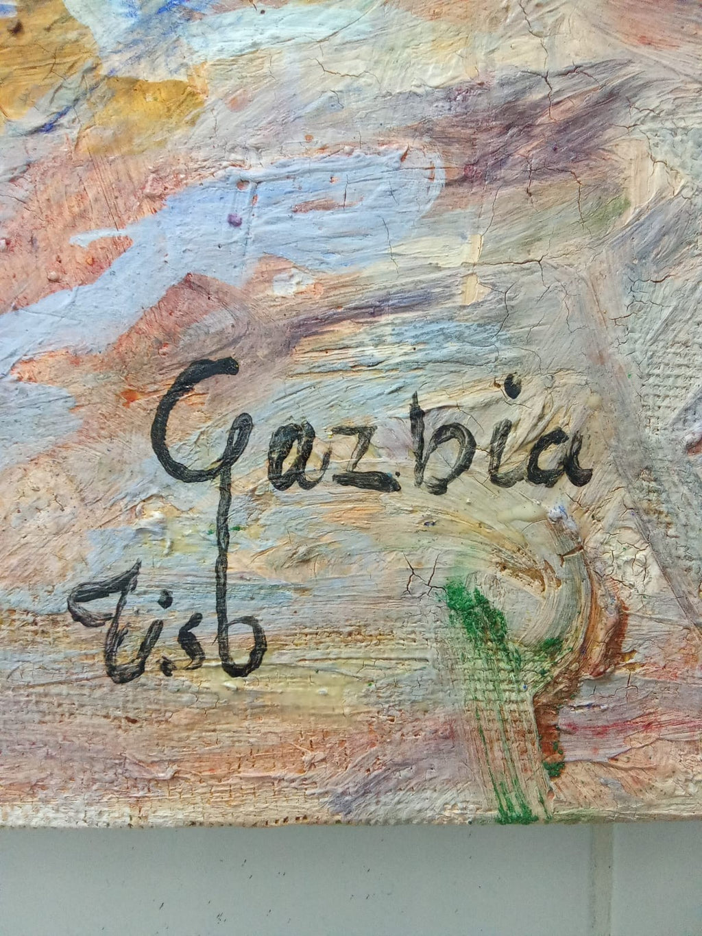 Amazing Contemporary Oil Canvas Painting "Still Life" Attributed Gazbia Sirry