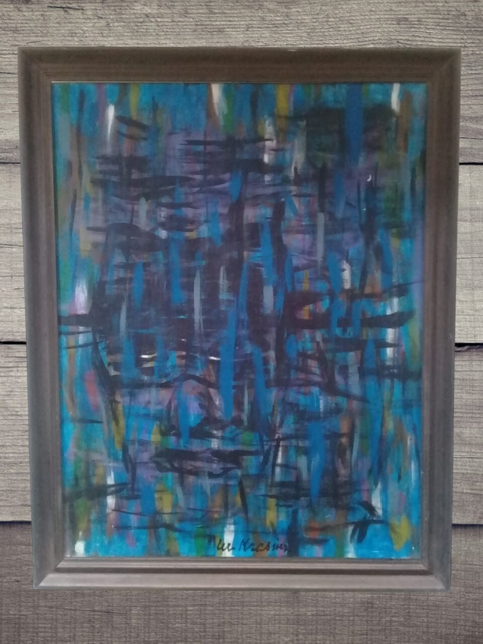 Contemporary Abstract Oil painting -  Syle of LEE KRASSNER