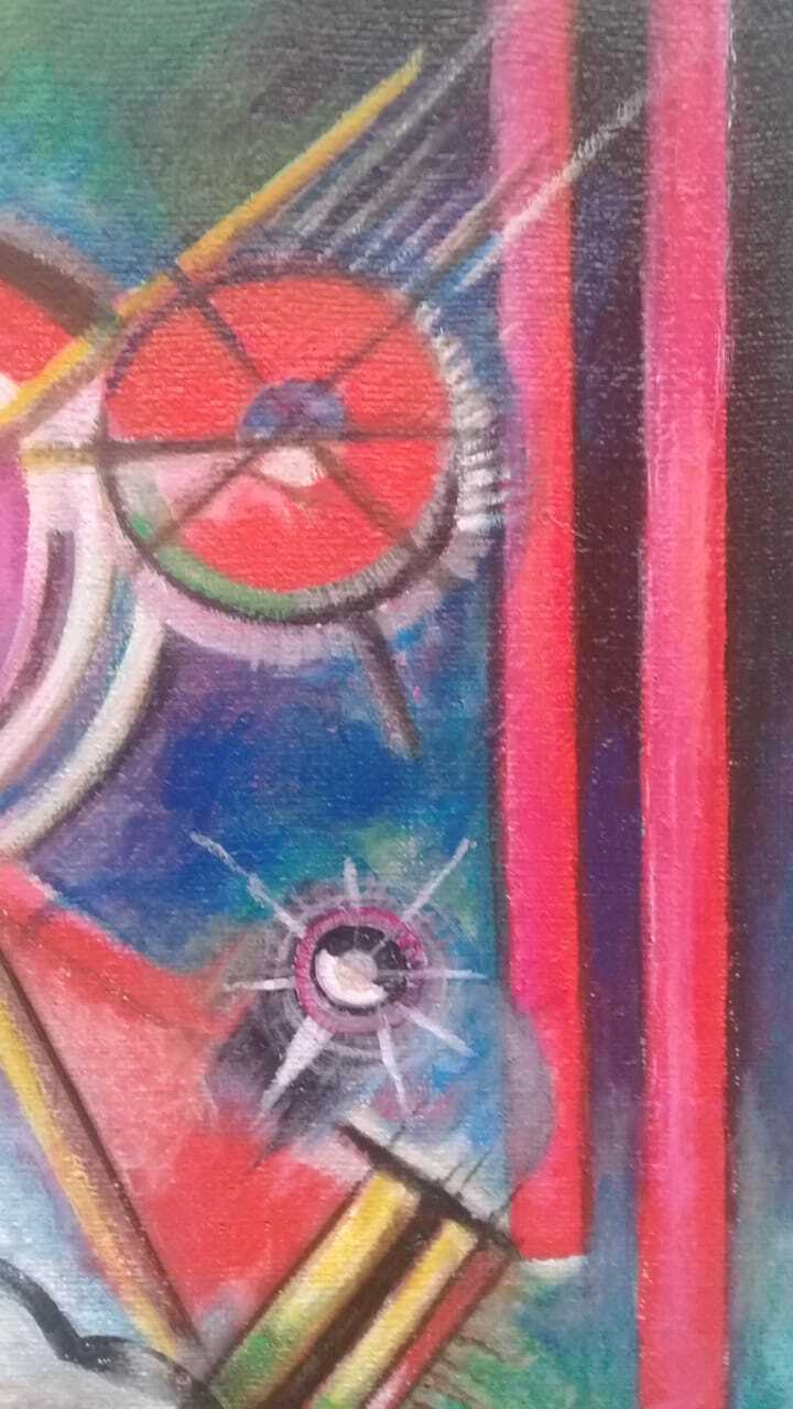 Wassily Kandinsky - Vintage Oil canvas Painting - Russian Style / Manner of