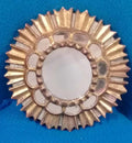 AMAZING! Stylish Colonial Mirror - Gold aplications - Super Rare / Unique 