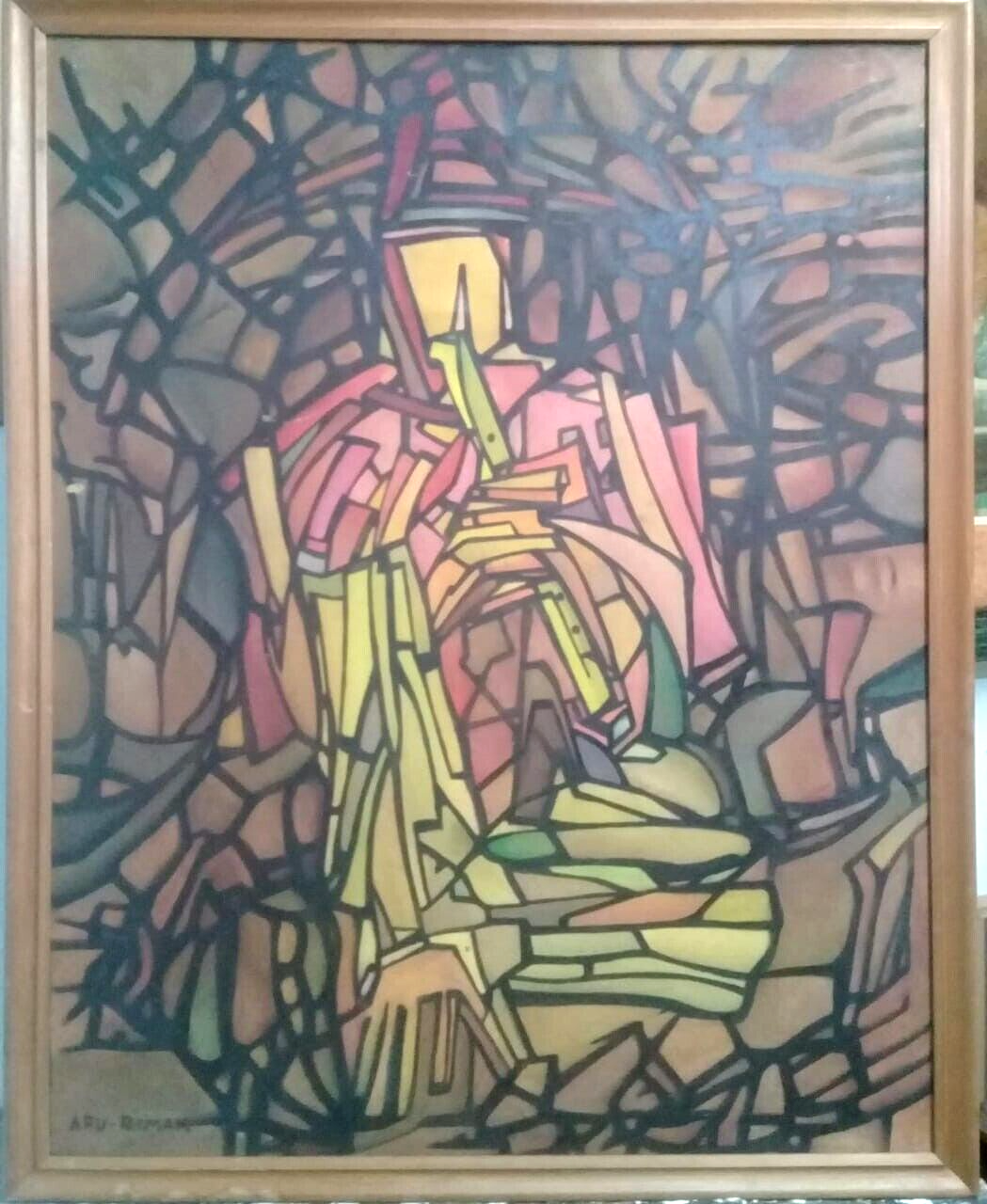 Amazing contemporary cubism: Alejandro Gonzales APU-RIMAK - Oil Canvas Painting