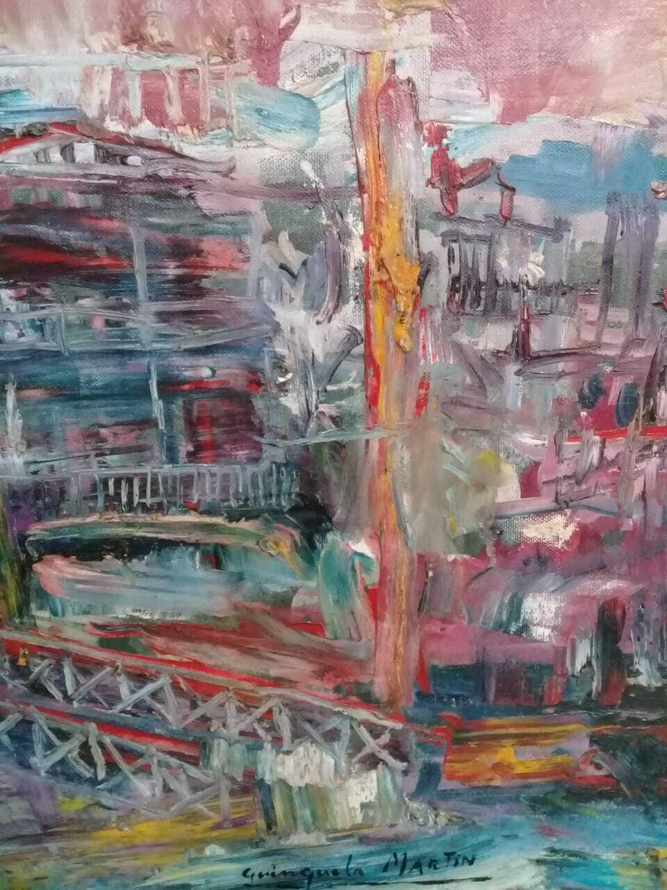 Argentina Master "Quinquela Martin" - Oil Painting - Manner of