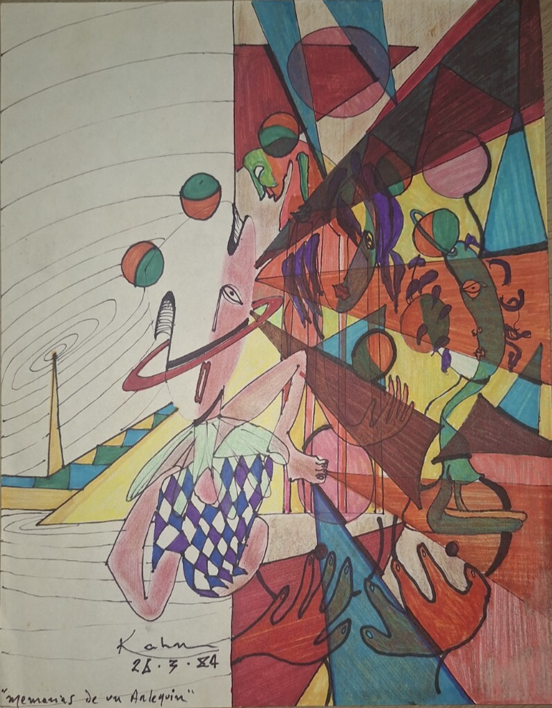 Contemporary / Wolf Kahn 1984 / Art Surrealism / Painting on Paper
