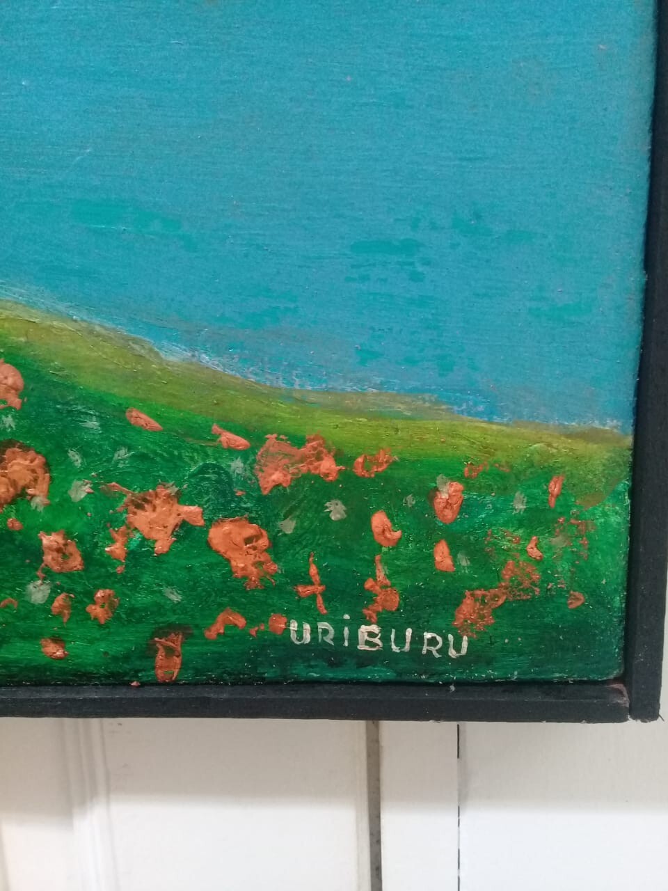 NICOLAS GARCIA URIBURU - Contemporary  Oil Canvas "Ombú"