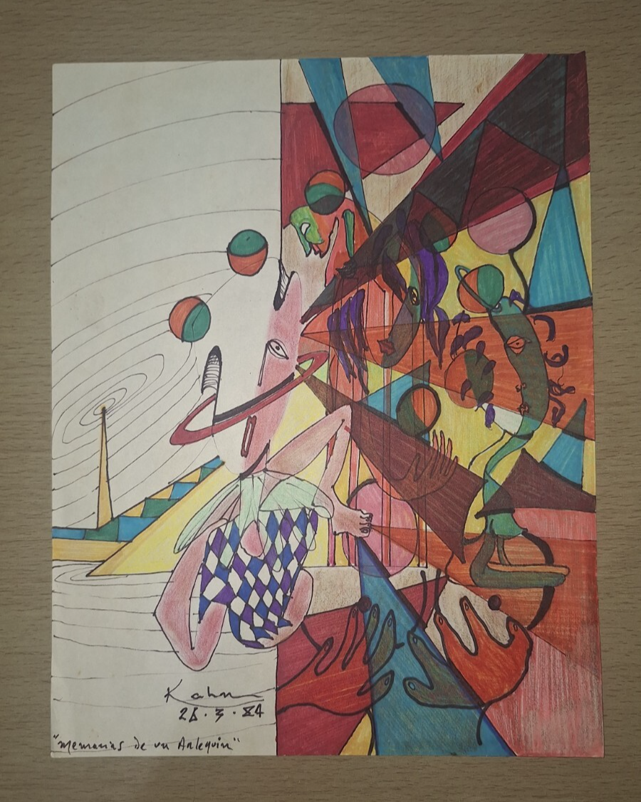 Contemporary / Wolf Kahn 1984 / Art Surrealism / Painting on Paper