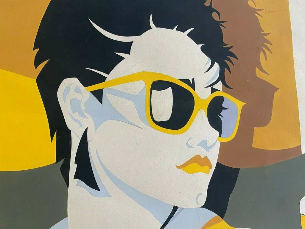 Original Style of Patrick Nagel (1945-1984) Acrylic Painting / Art Appraisal