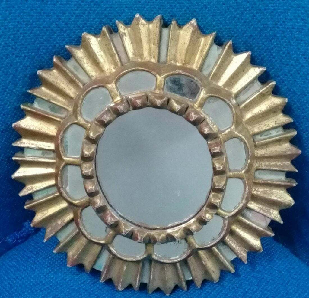 AMAZING! Stylish Colonial Mirror - Gold aplications - Super Rare / Unique 