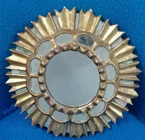 AMAZING! Stylish Colonial Mirror - Gold aplications - Super Rare / Unique 