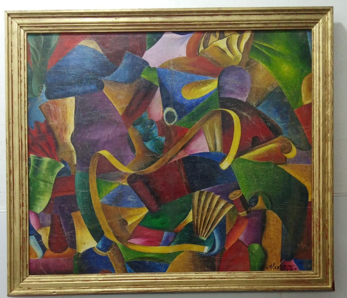 Alexandra Exter (1882 - 1949) OIL CANVAS PAINTING -ATTRIB UNIQUE