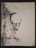Original Artwork by artist TATO- Signed 72 - Inks on cardboard paper