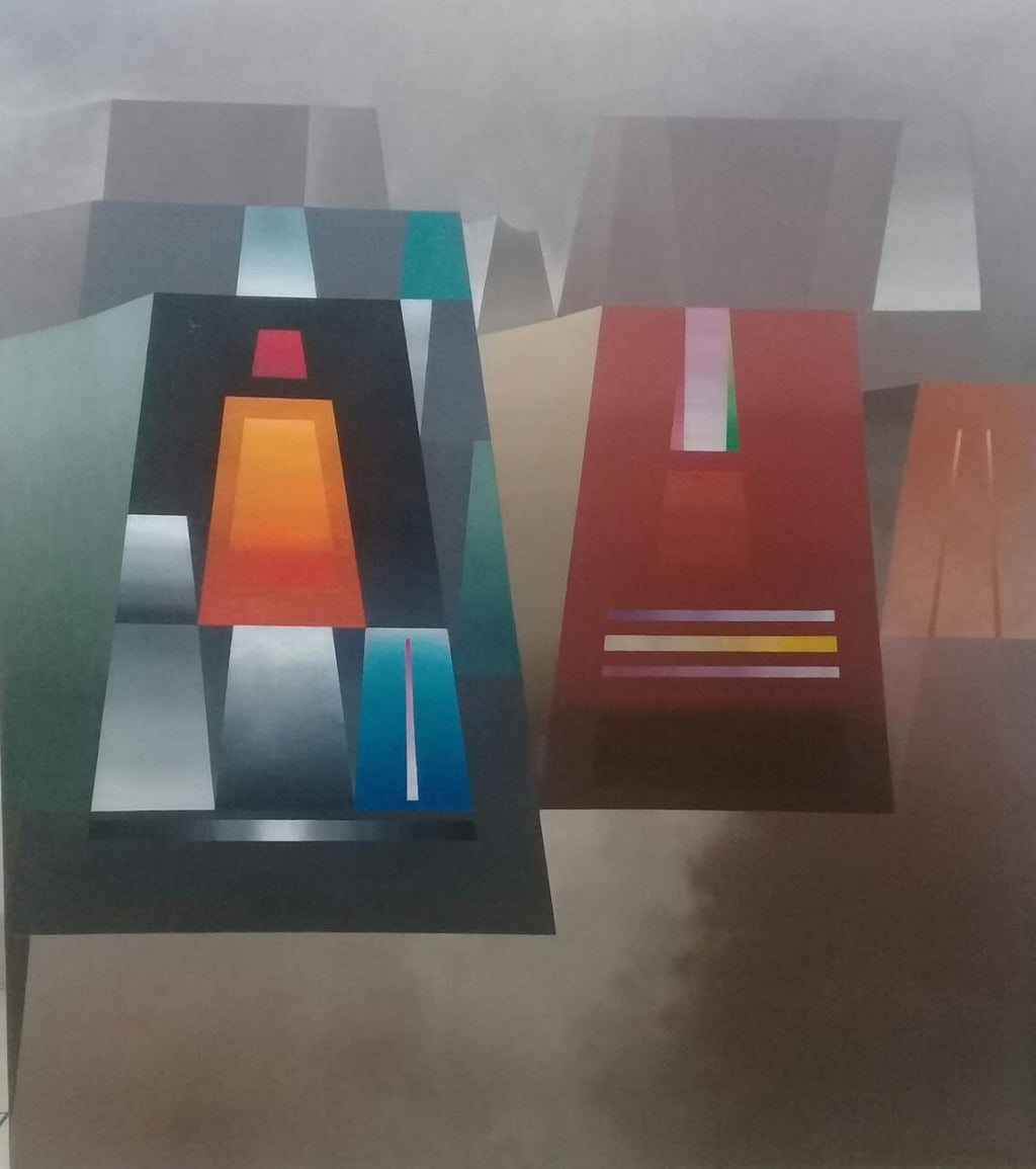 MILNER CAJAHUARINGA  1932 - 2017 / Oil Canvas Painting 1991 / Signed