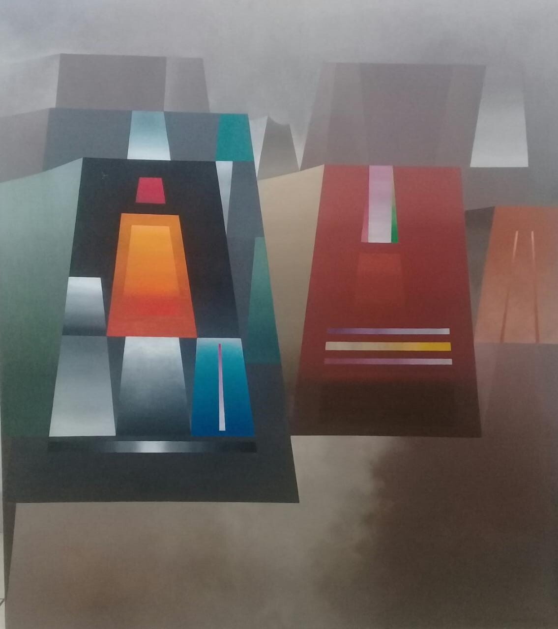 MILNER CAJAHUARINGA  1932 - 2017 / Oil Canvas Painting 1991 / Signed