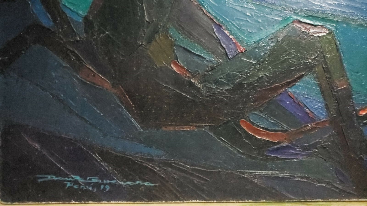 Original Contemporary Master Peruvian: Dante Guevara - Oil canvas painting