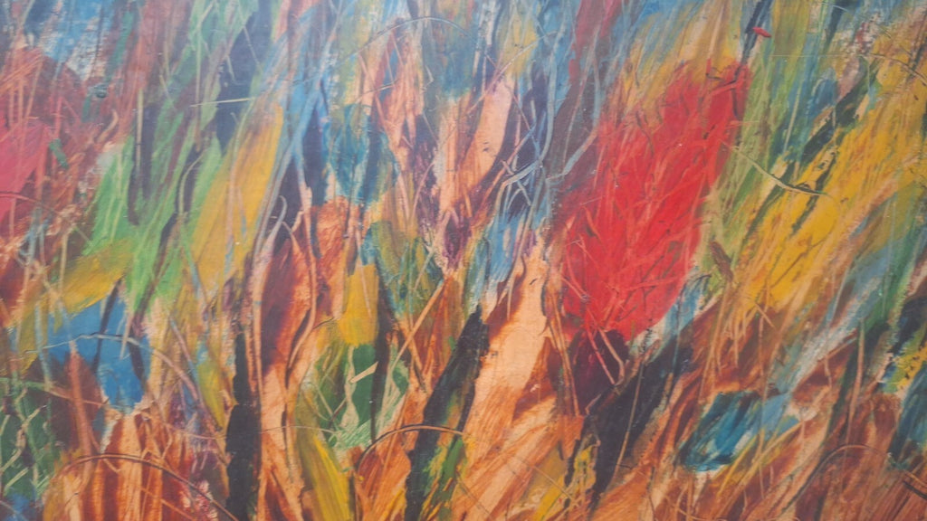 Peruvian:  Macedonio de La Torre - Oil Painting - Masonite / COA / Signed