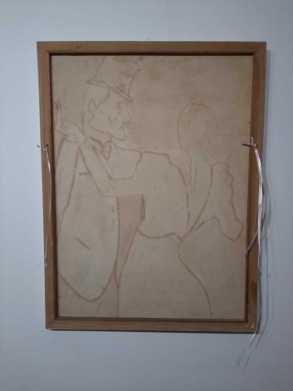 FINE ART: Antique Oil canvas piece - Signed & Dated  ( very rare )