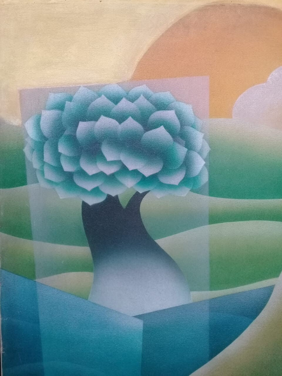 FINE ART Contemporary Original: LUIS ZEVALLOS HETZEL / Oil Canvas Painting 