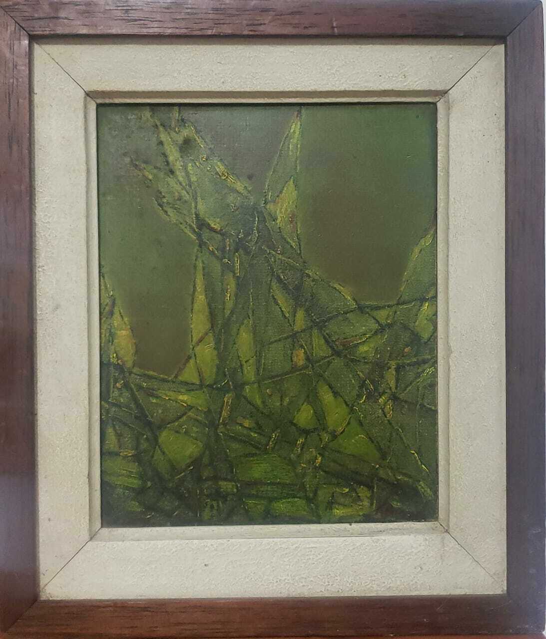 FINE: TERESA BROWN - Antique Oil Painting / Abstract expressionism / AMAZING