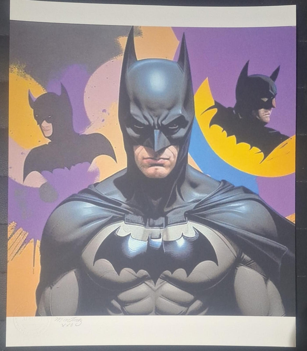 BATMAN - Mixed Media / Original Art / SILKSCREEN - FINE ART PRINT 300gr