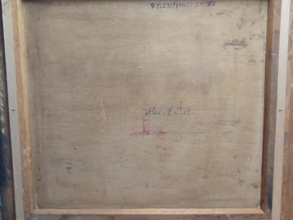Alexandra Exter (1882 - 1949) OIL CANVAS PAINTING -ATTRIB UNIQUE