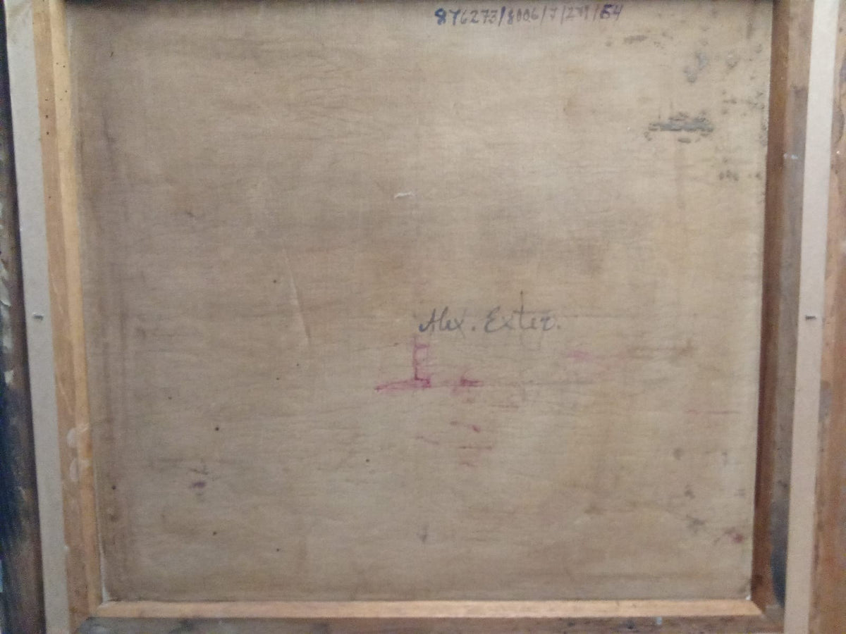 Alexandra Exter (1882 - 1949) OIL CANVAS PAINTING -ATTRIB UNIQUE