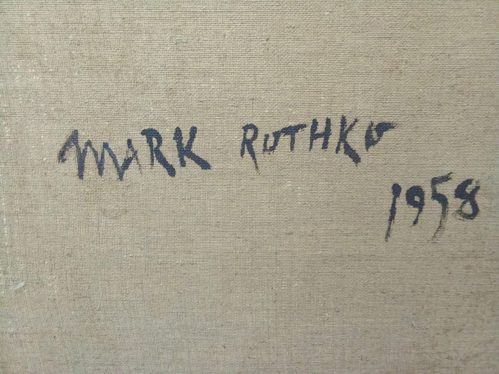 Contemporary Oil Canvas painting - After Mark Rothko / Signed / Unique