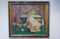 ORIGINAL 1940's  Hyperrealism / OIL CANVAS Painting  By E. HERRERO