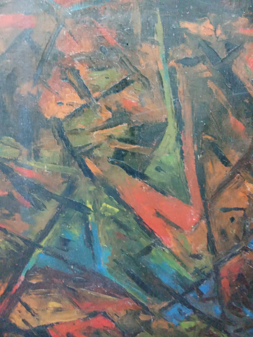 Jean René Bazaine (French, 1904–2001) Oil Canvas Painting / Unique Piece