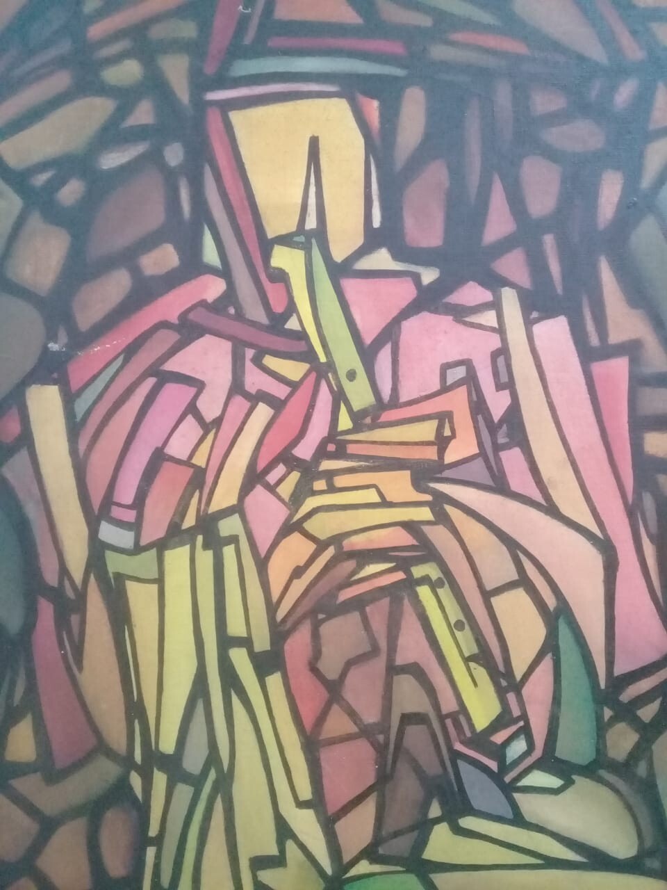 Amazing contemporary cubism: Alejandro Gonzales APU-RIMAK - Oil Canvas Painting
