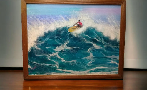 "Surfboard Hawaiian" / VITO LOLI 2003 - Contemporary Oil Canvas Painting