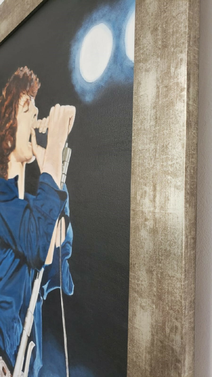 The Doors (Jim Morrison Inmortal) - Oil canvas painting FRAMED - 1980's