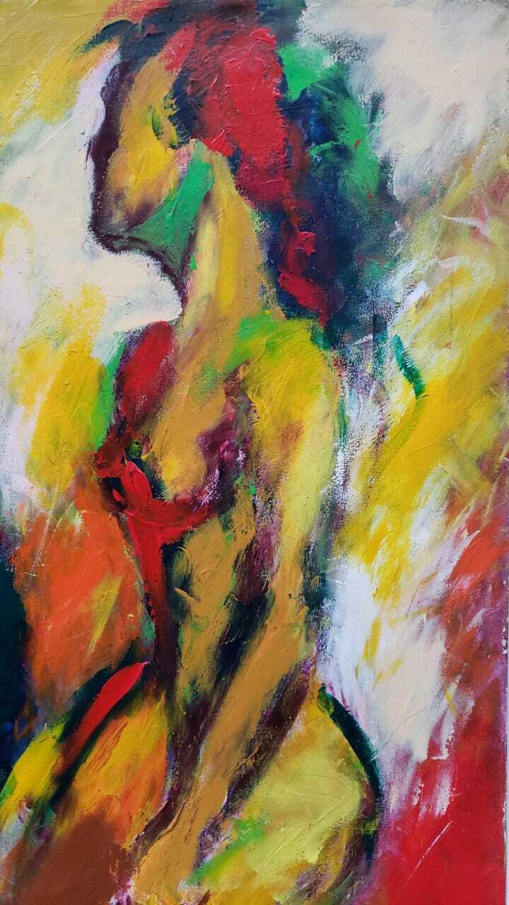 FINE Contemporary Art Antique - Oil canvas painting / "Style of" CORNEILLE 