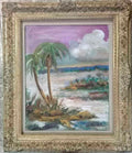 Style of : American Master : A.E. BACKUS - Signed / América landscape / Vintage