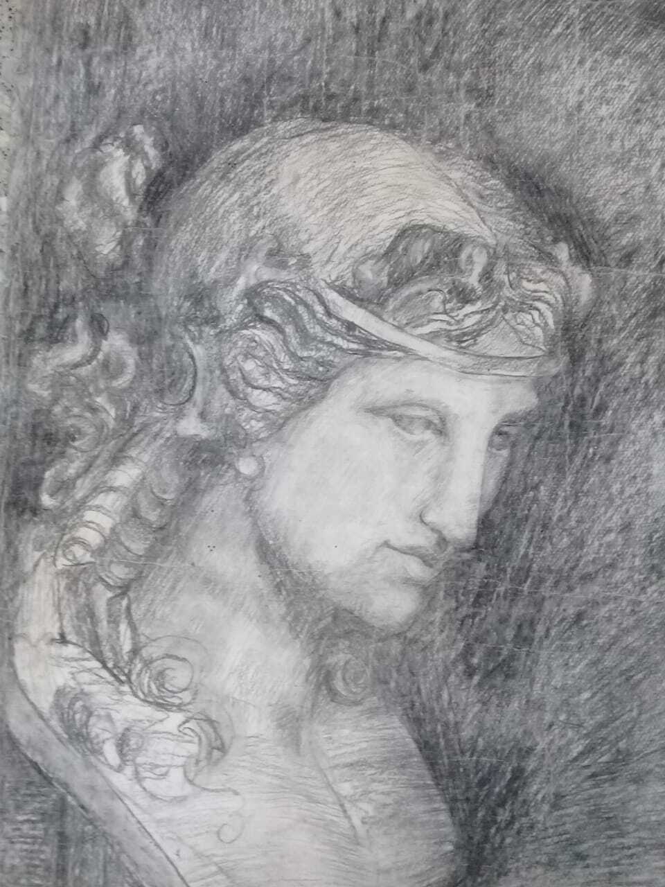 FINE Vintage Art Drawing By FERNANDO POMALAZA - Signed / Amazing 1970s