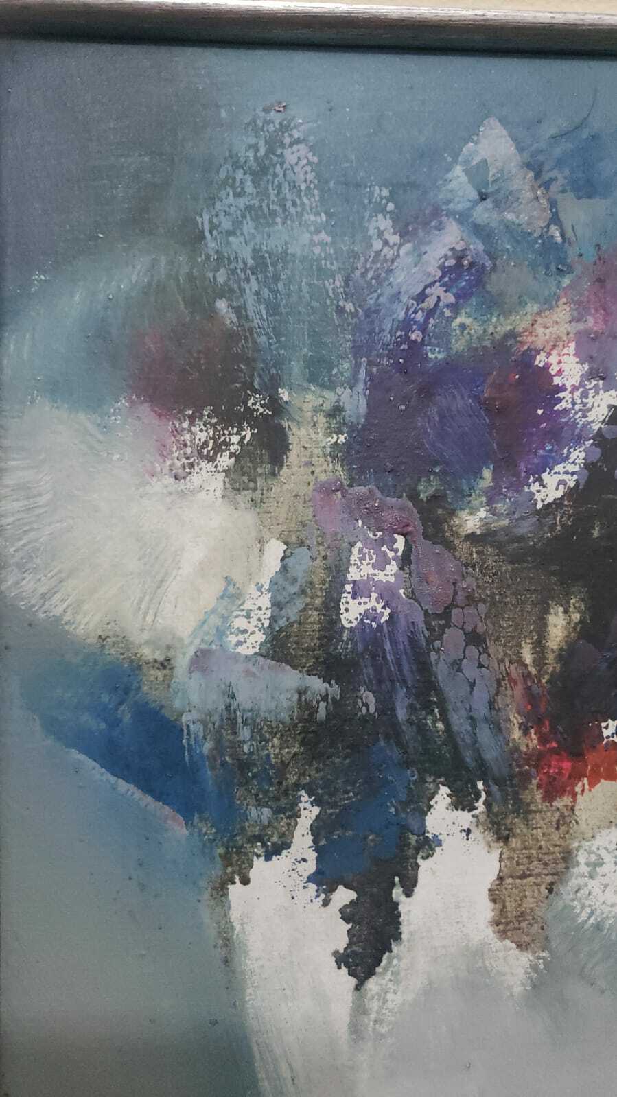 LEONIDAS ZAVALETA / Oil canvas painting / Abstract Theme / FINE