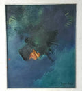 EMMA ELIAS / Antique oil canvas painting / Signed / Abstract Composition