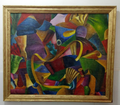 Alexandra Exter (1882 - 1949) OIL CANVAS PAINTING -ATTRIB UNIQUE