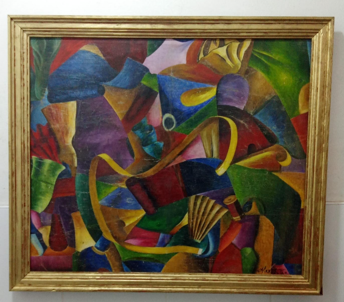Alexandra Exter (1882 - 1949) OIL CANVAS PAINTING -ATTRIB UNIQUE