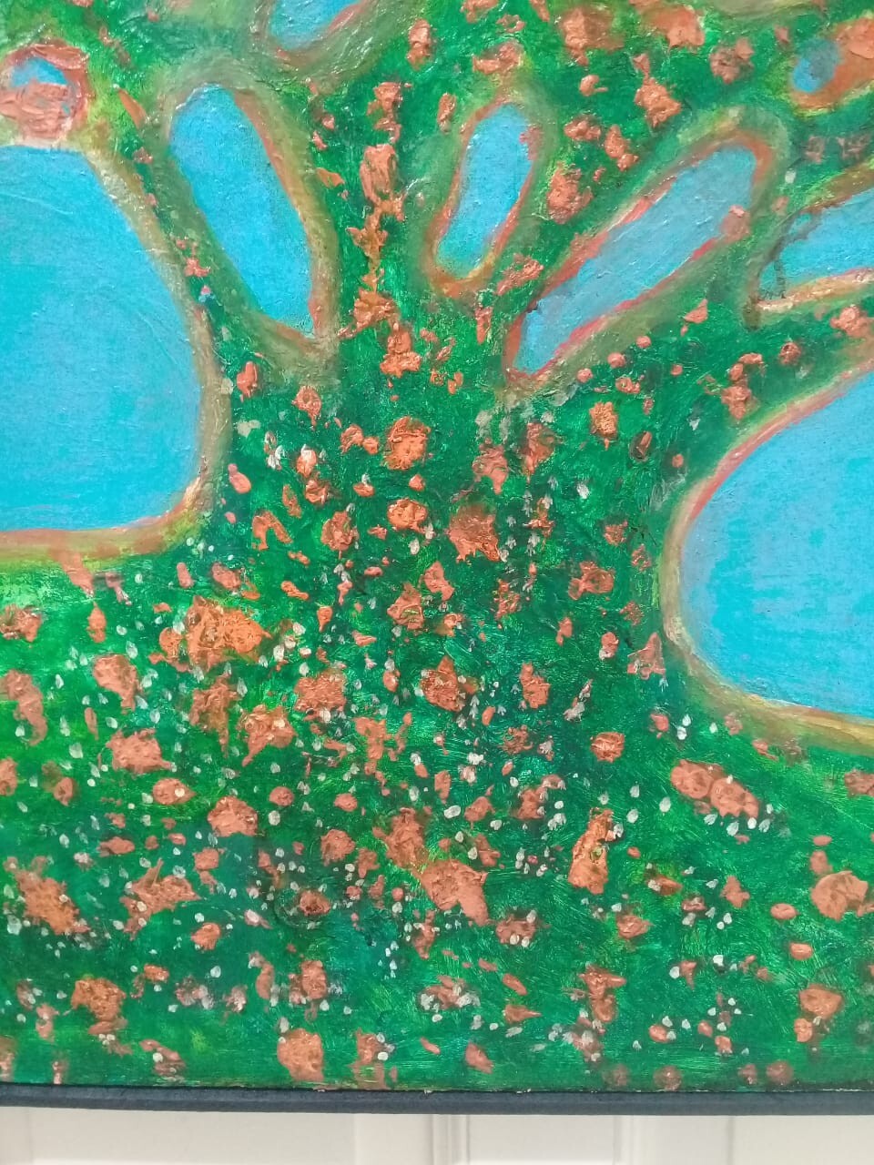 NICOLAS GARCIA URIBURU - Contemporary  Oil Canvas "Ombú"