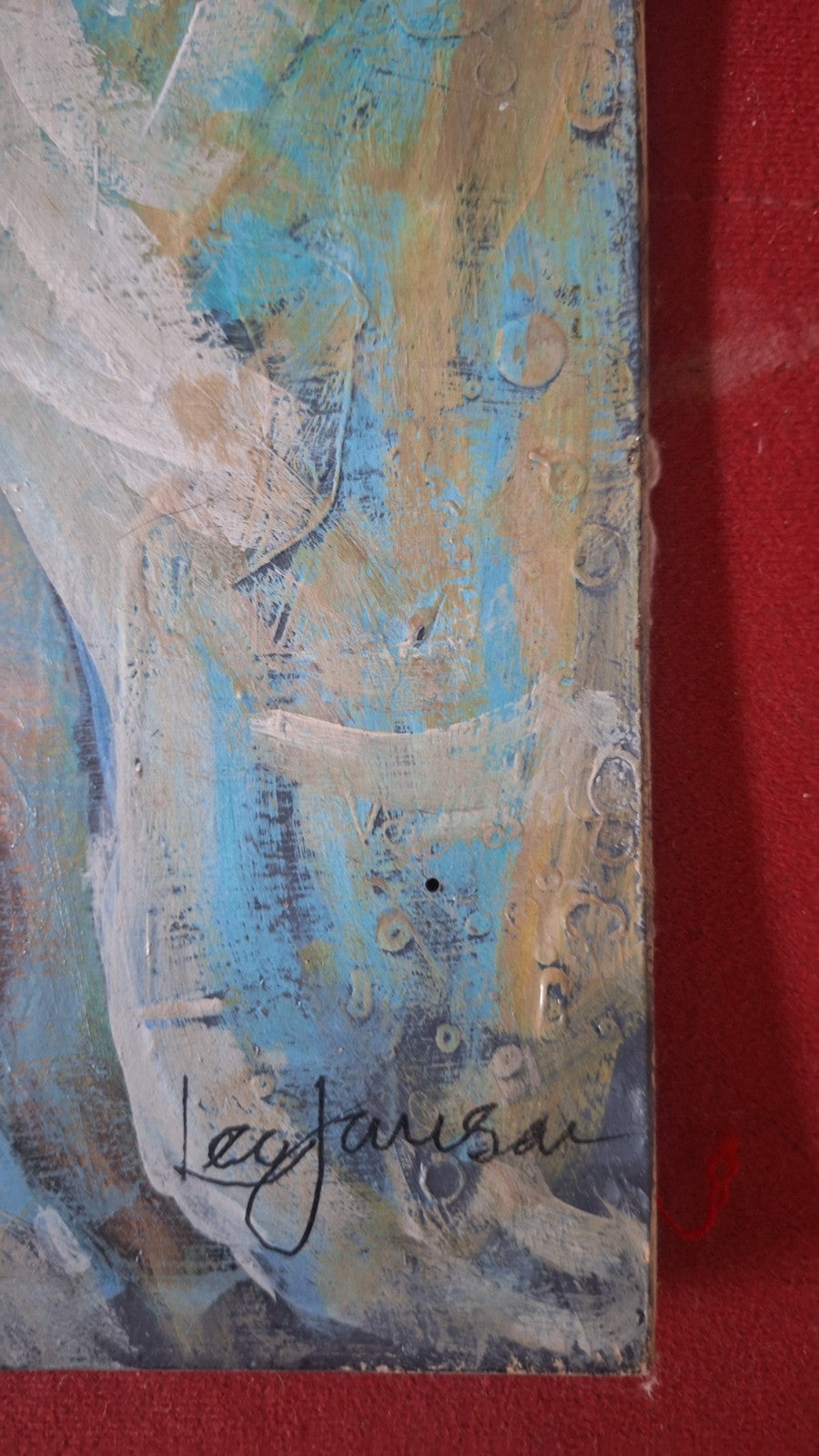 Leo Jansen - Oil Painting Masonite / Signed / Contemporary Portrait