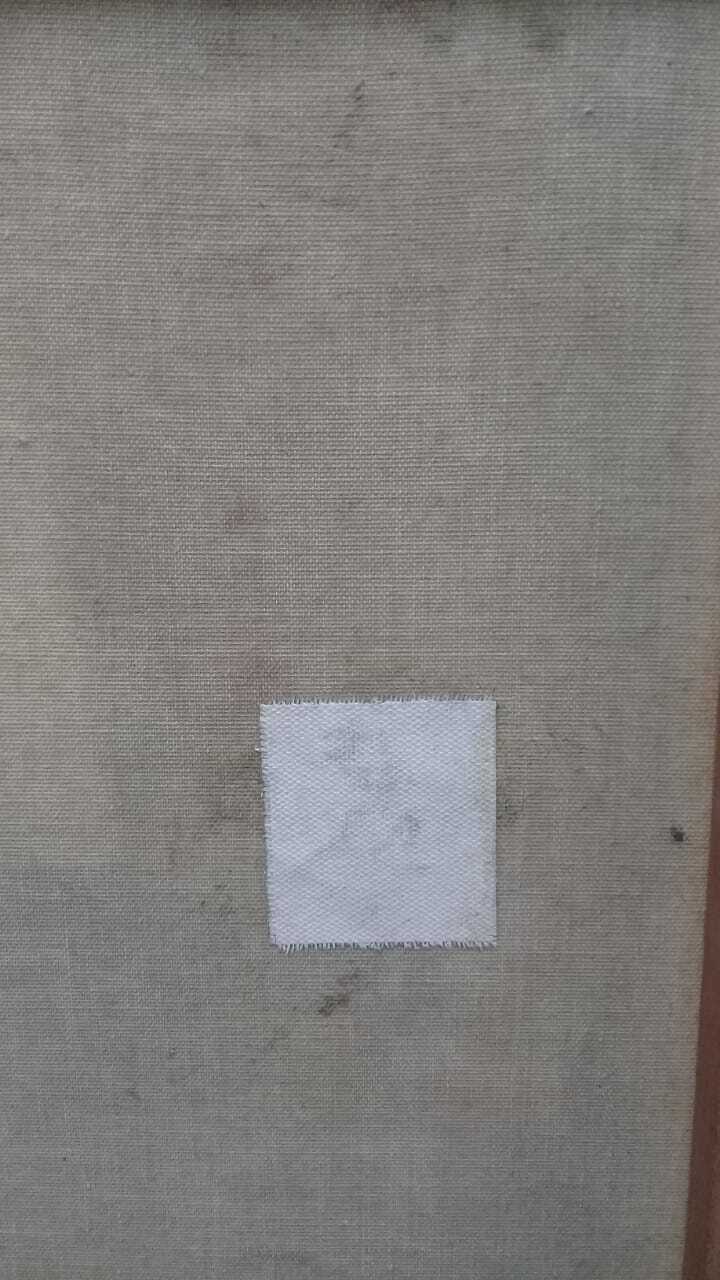 Original: Antique Painting Oil Canvas - Signed: BIEL / Very rare painting 1960s